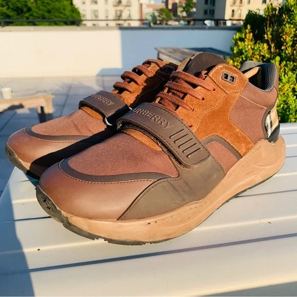 Burberry Ramsey Brown Sneakers - Picture 8 of 16